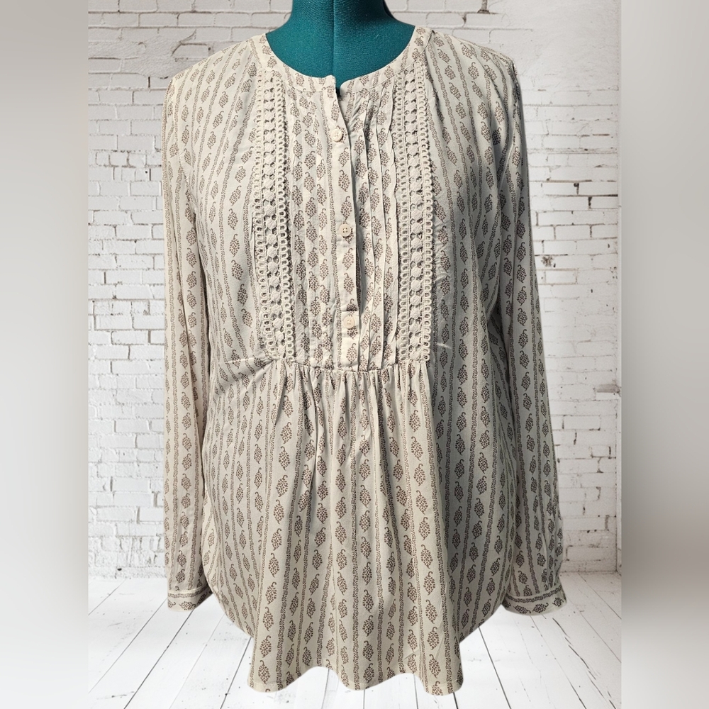 Ann Taylor Loft Tunic Top Womens Size L